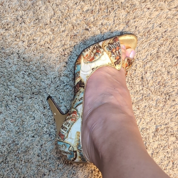 CARLOS by Carlos Santana RIO Vintage Liqueur Shoe 4 inch Stiletto Heels - Picture 14 of 16